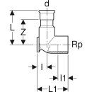 Geberit 33407 Mapress Edelstahl Anschlusswinkel