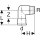 Geberit 33836 Angle de transition en acier inoxydable Mapress 33836