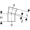 Geberit 36116  Mapress Edelstahl Bogen 15Gr d42