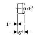 Geberit 60240  Mapress Kupfer Kappe d76,1