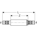 Geberit 605575005 Mepla Langkupplung Rg d40