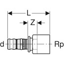 Geberit 607560005 Mepla &Uuml;bergang mit IG Rg d63-Rp2