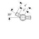 Geberit 61409 Mapress Traverse en cuivre 30Gr d28-15