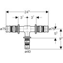 Geberit 628321005 Mepla T-St&uuml;ck reduziert PVDF