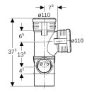 Geberit 390561141 Silent-PP Combi branche 87.5Gr gauche
