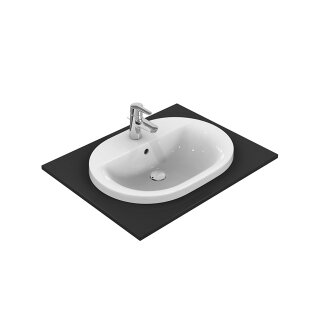 Ideal Standard e504001 Raccord lavabo encastré, ovale, 1Hl..,
