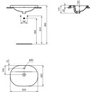 Ideal Standard e504001 Raccord lavabo encastr&eacute;,...