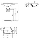 Ideal Standard e504501 Raccord de lavabo encastr&eacute;,...