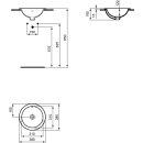 Ideal Standard e505101 Raccord de lavabo encastr&eacute;, rond,