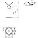 Ideal Standard e505201 Raccordement sous lavabo &agrave; encastrer, rond,