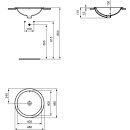 Ideal Standard e505301 Raccord de lavabo encastr&eacute;,...