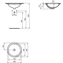 Ideal Standard e505401 Raccordement sous lavabo &agrave; encastrer, rond,
