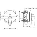 Ideal Standard A5664AA Badearmatur UP CERAMIX BLUE,