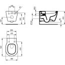 Ideal Standard e823201 Raccordement WC mural affleurant,