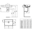 IDEAL STANDARD T3651MA Waschtisch Strada II, o. Hl., m.&Uuml;l.,