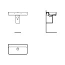 IDEAL STANDARD T3651MA Waschtisch Strada II, o. Hl., m.&Uuml;l.,
