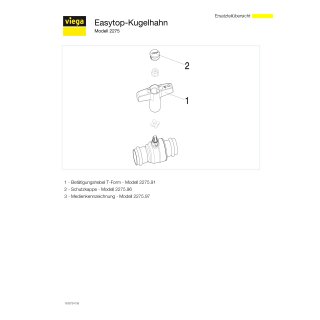 VIEGA 746384 Kugelhahn mit SC Easytop 2275