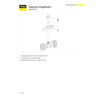 VIEGA 746636 Kugelhahn mit SC Easytop 5375