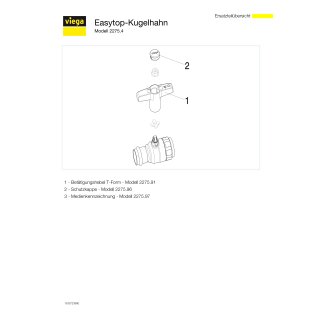 VIEGA 746773 Kugelhahn mit SC Easytop 2275.4