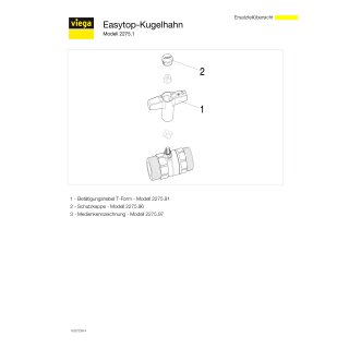 VIEGA 746940 Kugelhahn Easytop 2275.1