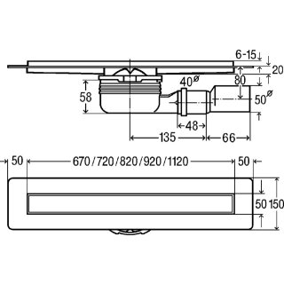 VIEGA 753153 Duschrinne Advantix 4983.10