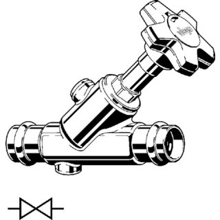 VIEGA 757168 Schrägsitzventil mit SC Easytop