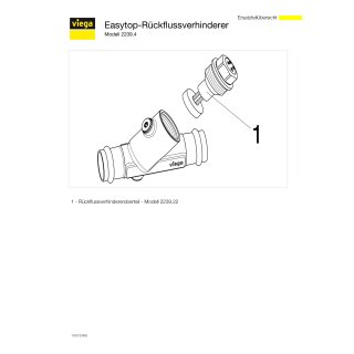 VIEGA 757588 Rückflussverhinderer SC Easytop