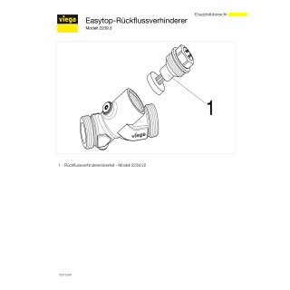 VIEGA 757625 Rückflussverhinderer Easytop
