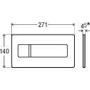 VIEGA 758820 WC Betätigungsplatte Visign for