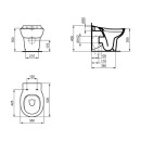 IDEAL STANDARD S312601 Stand-T-WC Contour21 Schools,rimless,
