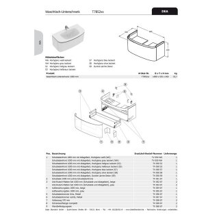 IDEAL STANDARD TV05967 Wandaufhängung DEA, links u. rechts,