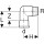 Geberit 34154 Angle de transition en acier inoxydable Mapress