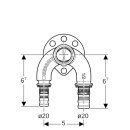 Geberit 602273005  Mepla Doppelanschlusswinkel 90Gr