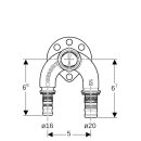 Geberit 602274005  Mepla Doppelanschlusswinkel 90Gr