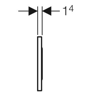 Geberit 242782kl1 BetPl. Sigma10 pour WC Ctrl. avec