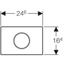 Geberit 242782KJ1  BetPl. Sigma10 zu WC-Strg. mit