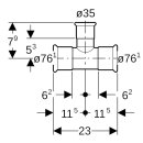Geberit 61284 Mapress Kupfer T-St&uuml;ck reduziert