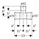 Geberit 61285 Mapress Kupfer T-St&uuml;ck reduziert
