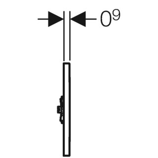 Geberit 242821111 Typ 01 Abdeckplatte zu UR-Strg. IR