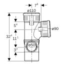 Geberit 390570141  Silent-PP Kombiabzweig 87,5Gr links