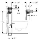 Geberit 110000001 Kombifix Element f&uuml;r Wand-WC 82cm