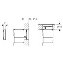 Geberit 115081sj1 BetPl. Omega60, pour 2 quantit&eacute;s-Sp.