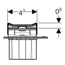 Caniveau de Douche Geberit CleanLine20 pour douche &agrave; litalienne 30-90 cm Cadre Acier