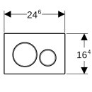 Geberit 115882KJ1 Sigma20 BetPl., f&uuml;r 2-Mengen-Sp&uuml;lung