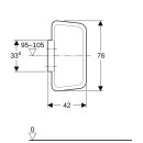 Geberit 115202111 Urinaltrennwand Kunststoff