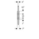 Geberit 115202111 Urinaltrennwand Kunststoff