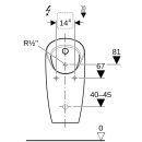 Geberit 116070001 Preda Urinal, f&uuml;r UP-Strg.