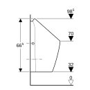 Geberit 116071001 Preda Urinal, wasserlos