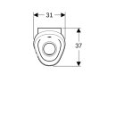 Geberit 116072001 Preda Urinal, mit integr. Strg., Netz