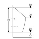 Geberit 116081001 Selva Urinal, wasserlos